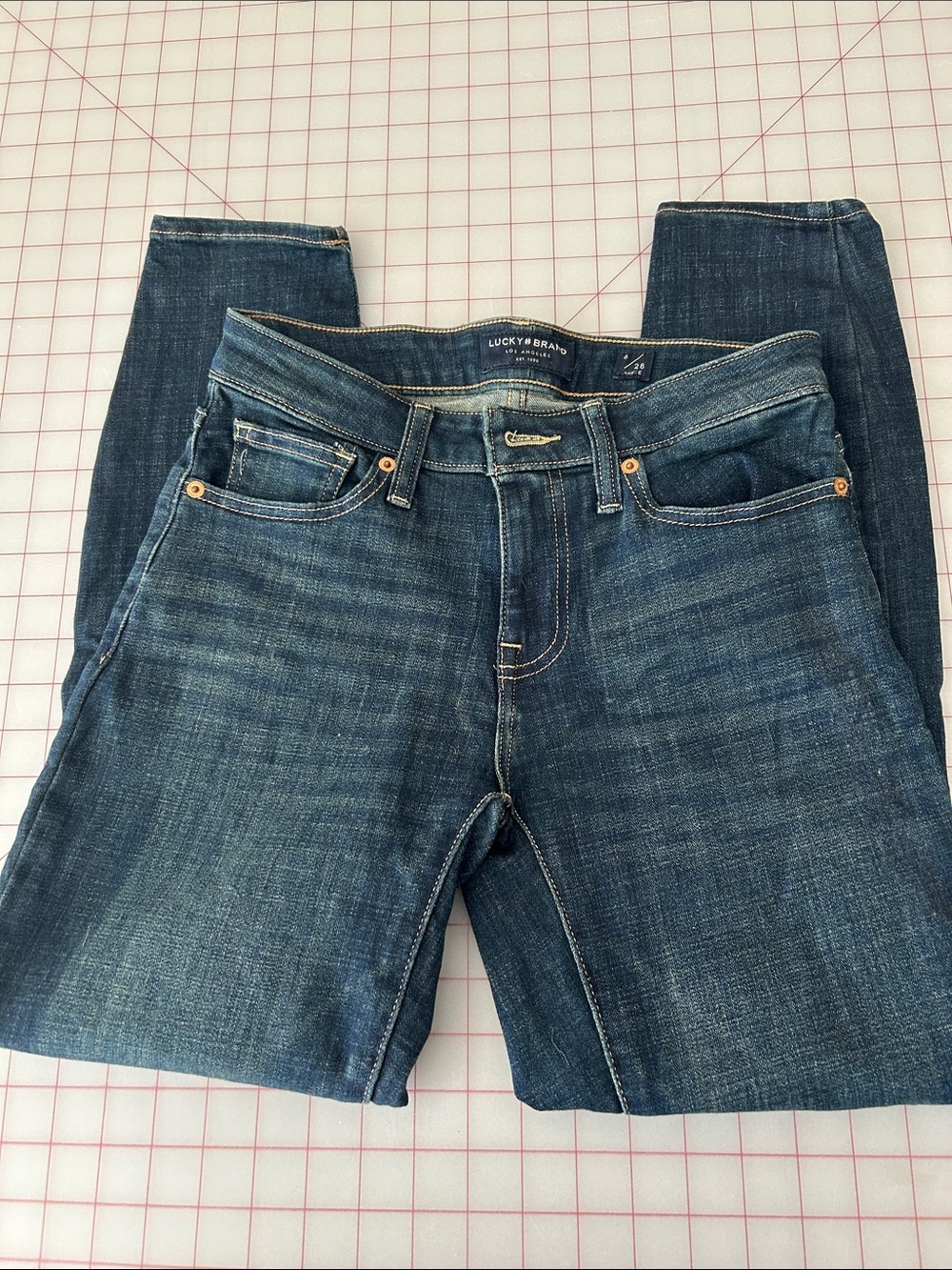 Lucky Brand Women's Dark Indigo Ankle Jeans